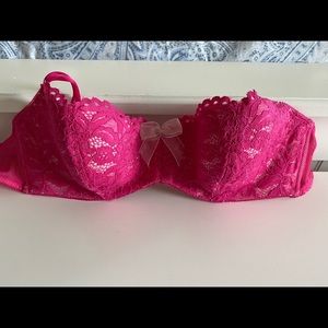 NWT b'tempt'd Ciao Bella Balconette Bra, 34C, Pink